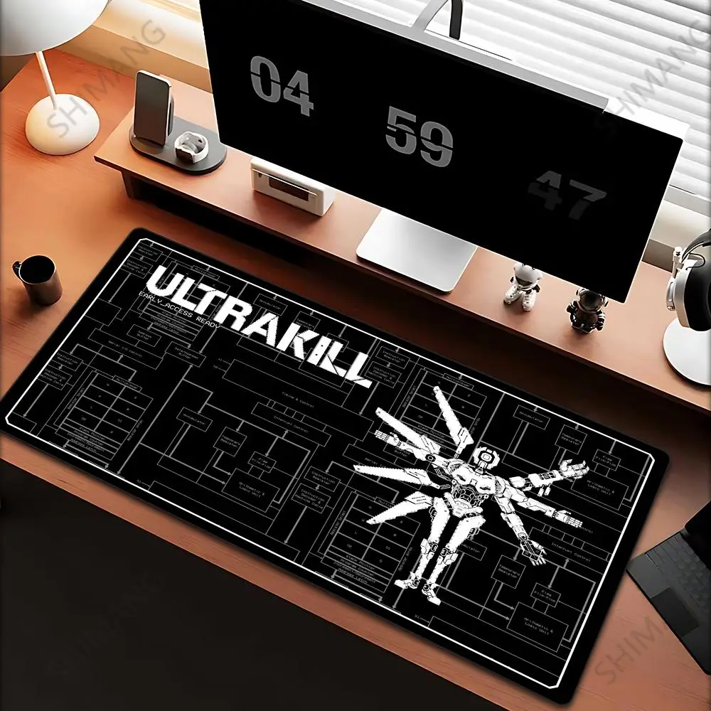 Fast-paced retro shooter ULTRAKILL Mouse Pad Computer Mouse Pad Gaming MousePad keyboard Waterproof Office Mouse Mat Gamer
