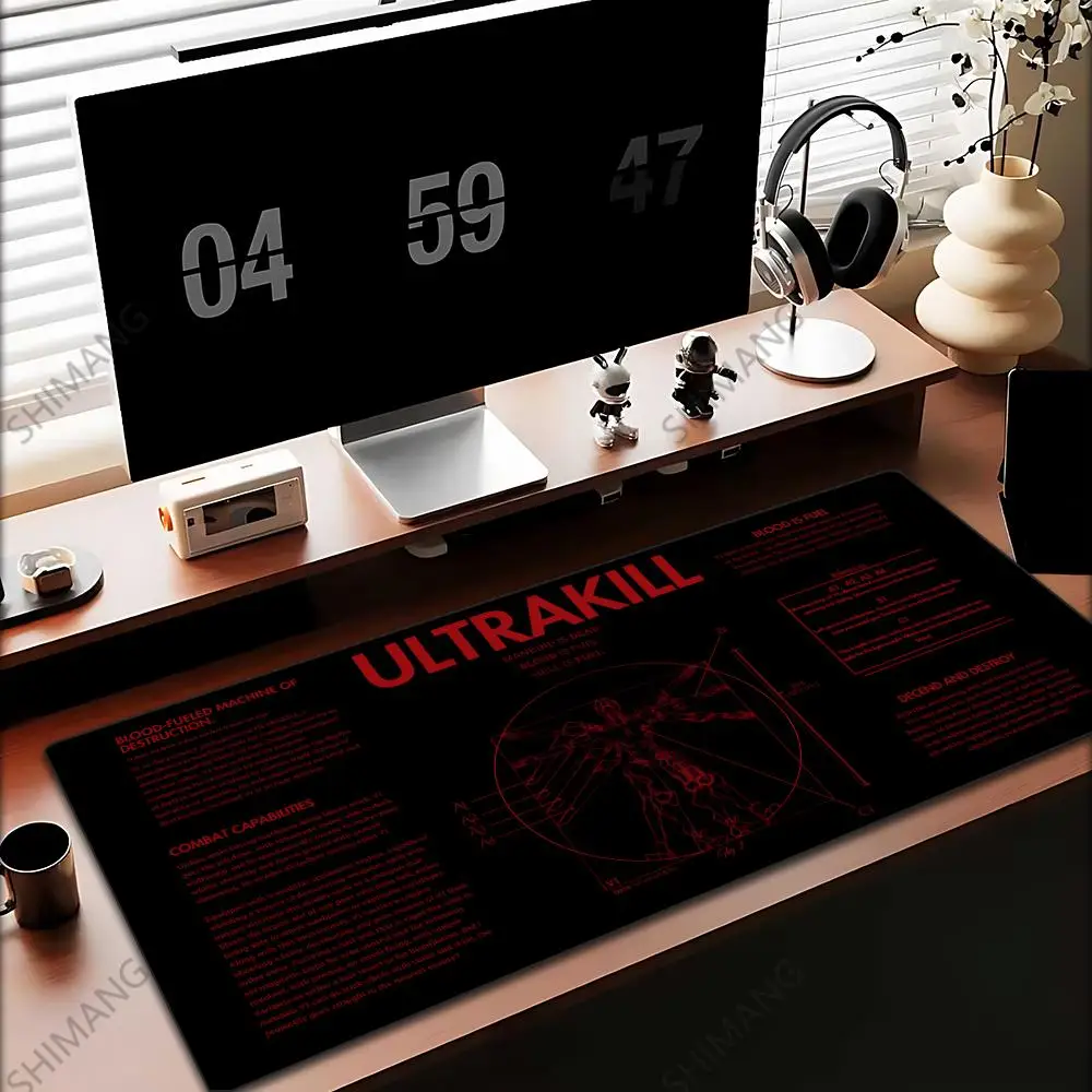 Fast-paced retro shooter ULTRAKILL Mouse Pad Computer Mouse Pad Gaming MousePad keyboard Waterproof Office Mouse Mat Gamer