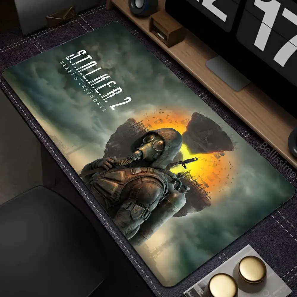Stalker 2 Large Gaming Mouse Pad Computer Laptop Rupper Keyboard Pad Desk Mat PC Gamer Mouse Mat XXL Office Mouse Pad