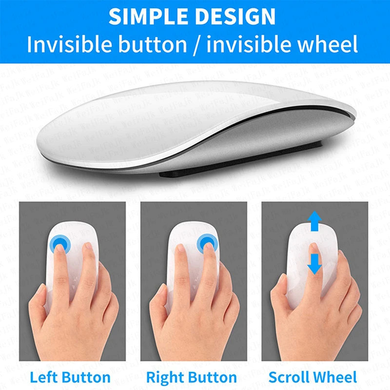 For Apple Original Wireless Bluetooth Touch Magic Mouse For Macbook Air Mini Laptop Tablet PC iPad Pro Ergonomico Gaming Mouse
