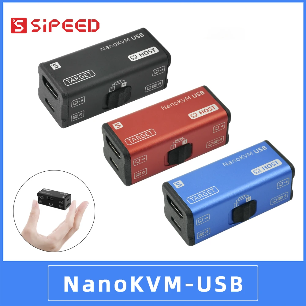 Sipeed NanoKVM USB Operation&Maintenance USB 3.0 Capture Card Virtual Keyboard Mouse Web Control HDMI Loop Out USB Switch  4K60