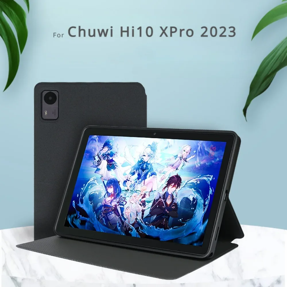 Smart Cover for Chuwi Hi10 XPro 2023 2025 Tablet Case 10.1-Inch Folding Pu Leather Case with Auto Sleep Wake Up Protective Shell