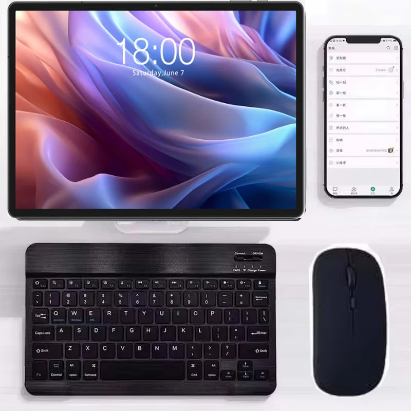 with Bluetooth Keyboard Mouse for Teclast T65 Max T70 T60 Plus T50HD 78Key 10inch Rechargeable Wireless Keyboard Mice Set Combo
