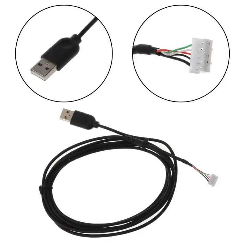 USB Mouse Cable Cord PVC Mice Line Replacement Wire for G102 Gaming Mouse Replacement Part Repair Accessory