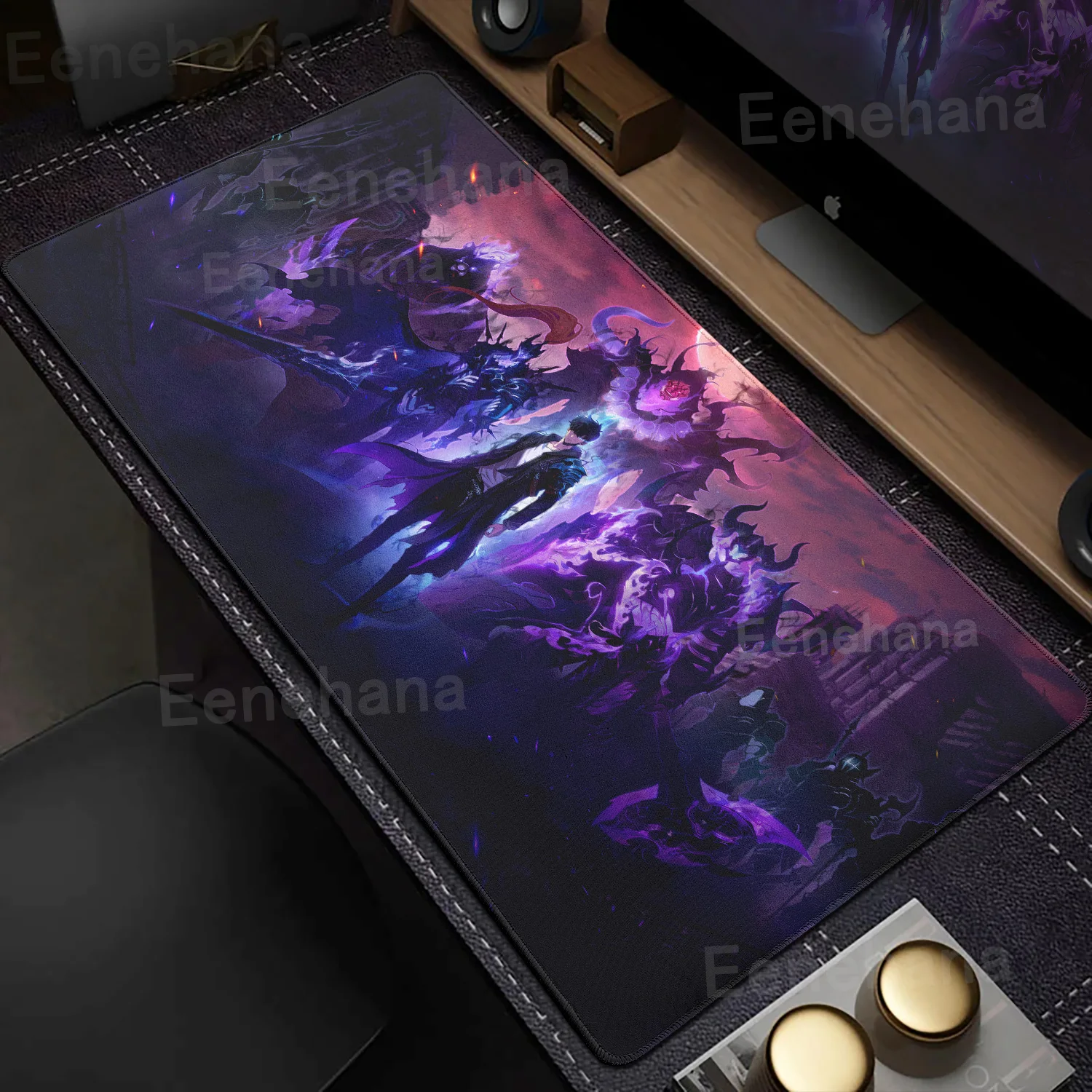 Anime Solo Leveling Mouse Pad Lager Computer PC Gamer Lock Edge Non-slip for Dasktop Office Carpet XXL Keyboard Protect TablePad