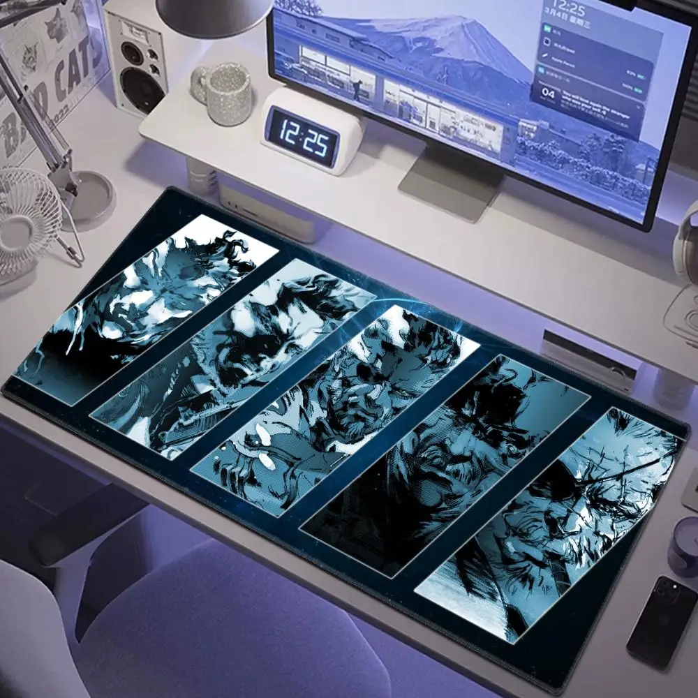 Hot Games Metal Gear Solid Mouse Pad XXL Gaming Accessories Office Gamer Keyboard Desk Mat Non-Slip Laptop rubber Anime Mousepad