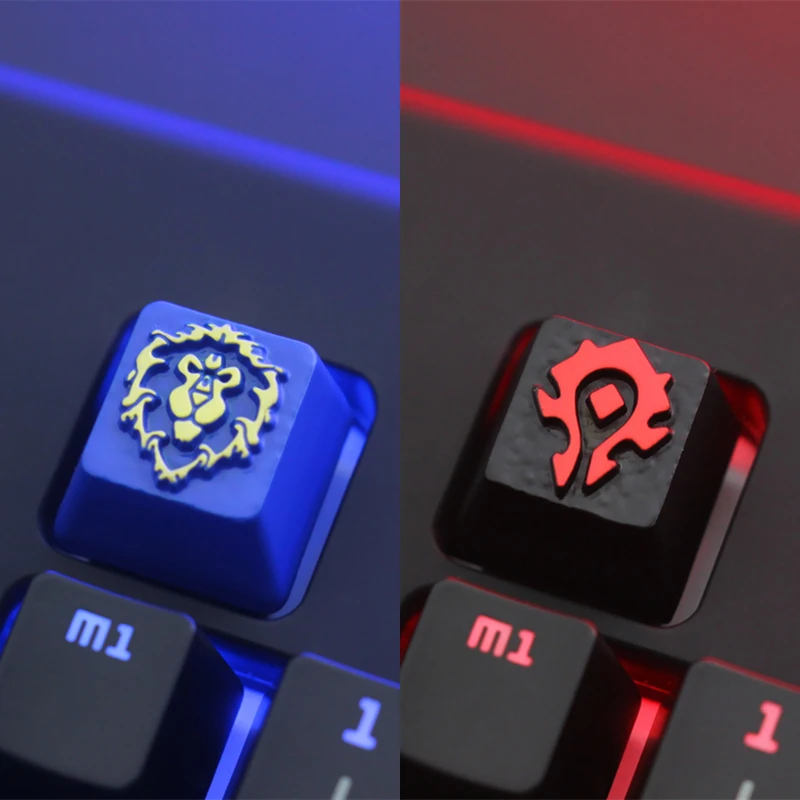 Keystone Artisan Keycap for Mechanical Keyboard WOW World of Warcraft  Game Theme Zinc Aluminum Alloy Personalized Game PC