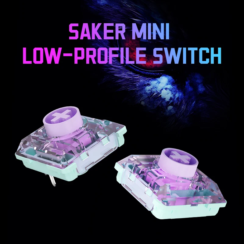 Kailh Saker Mini Low-Profile Switch Ultra-Short Total Travel Quick Acuation Mechanical Keyboard Switch
