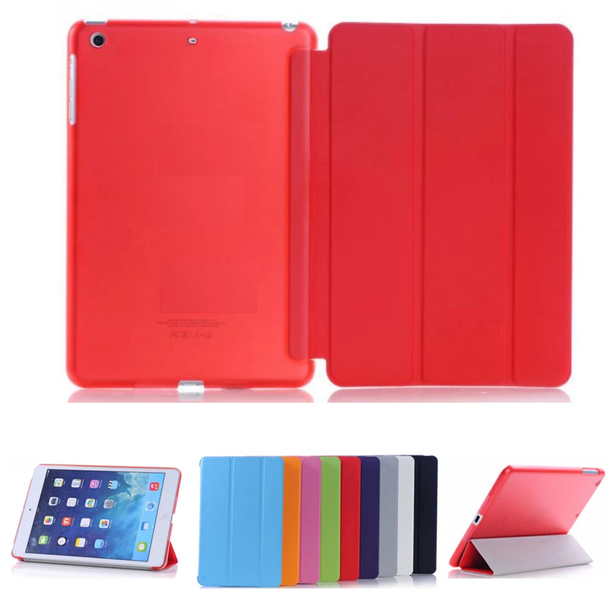 Ultra-thin Slim Tablet Case for iPad mini Case Flip Magnetic Folding PVC A1432 A1490 Cover for iPad mini 2 mini 3 Smart Case