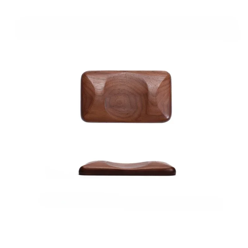 Premium Black Walnut Customized Wrist Rest Ergonomic Office PC Mouse Palm Rest Provide Various Sizes for Mechanical Keyboards