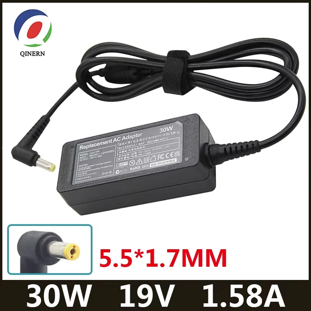 19V 1.58A 30W 5.5*1.7mm AC Laptop Charger Adapter For ACER Aspire One D255 D255E D260 ZG5 ZA3 KAV60 NAV50T D250 Power Supply