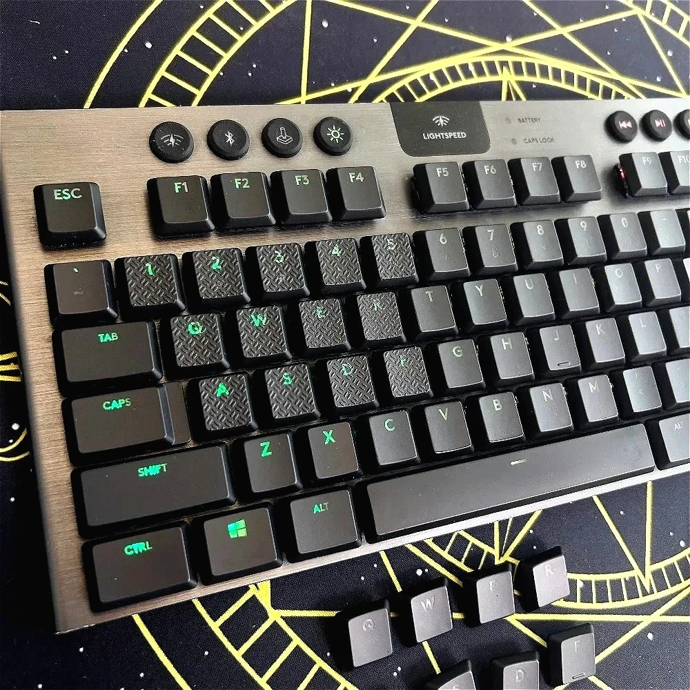 Texture Tactility Backlit Keycaps Replacement Suitable for Logitech G813/G815/G913/G915 TKL RGB Mechanical Gaming Keyboard