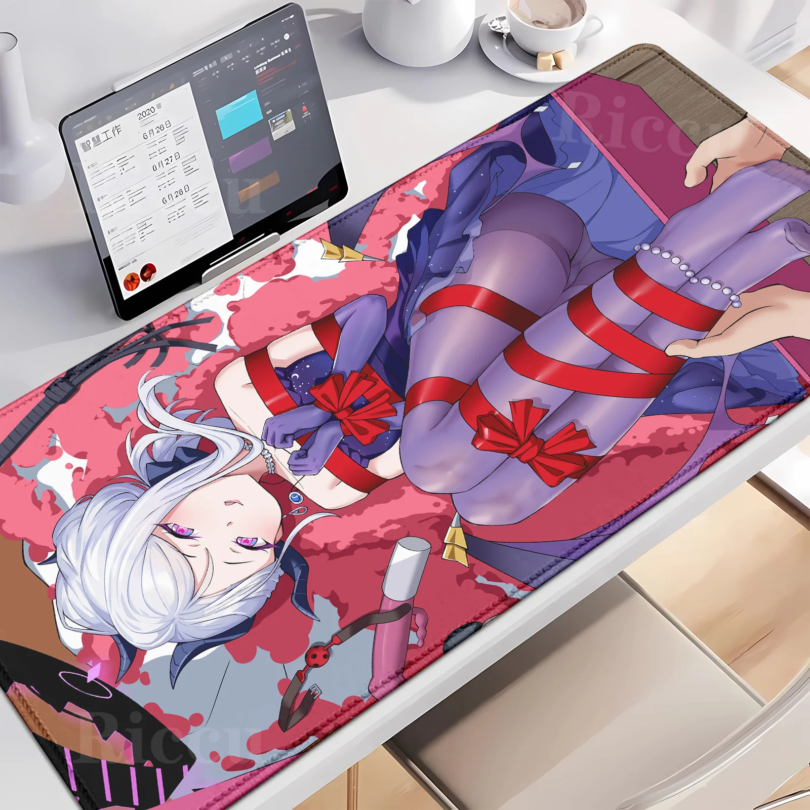 HD B-Blue Archive PC E-Sports Sorasaki Hina Mouse Pad Gamer Accessories Keyboard Table Mat Company Gaming Laptop Desk Mousepad