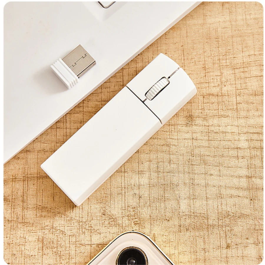 2.4G+Bluetooth Dual-mode Mini Wireless USB-C Rechargeable Mute Mouse Portable Optical Small Office Mice For Laptop PC iMac