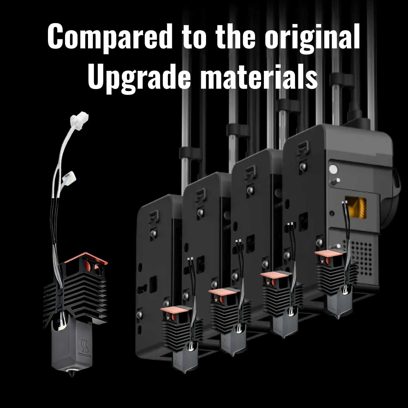 New High quality For Snapmaker U1 Pre-installed Thermistor & Ceramic Heating Plate Quick Heating Hotend For U1 3D Printer Parts