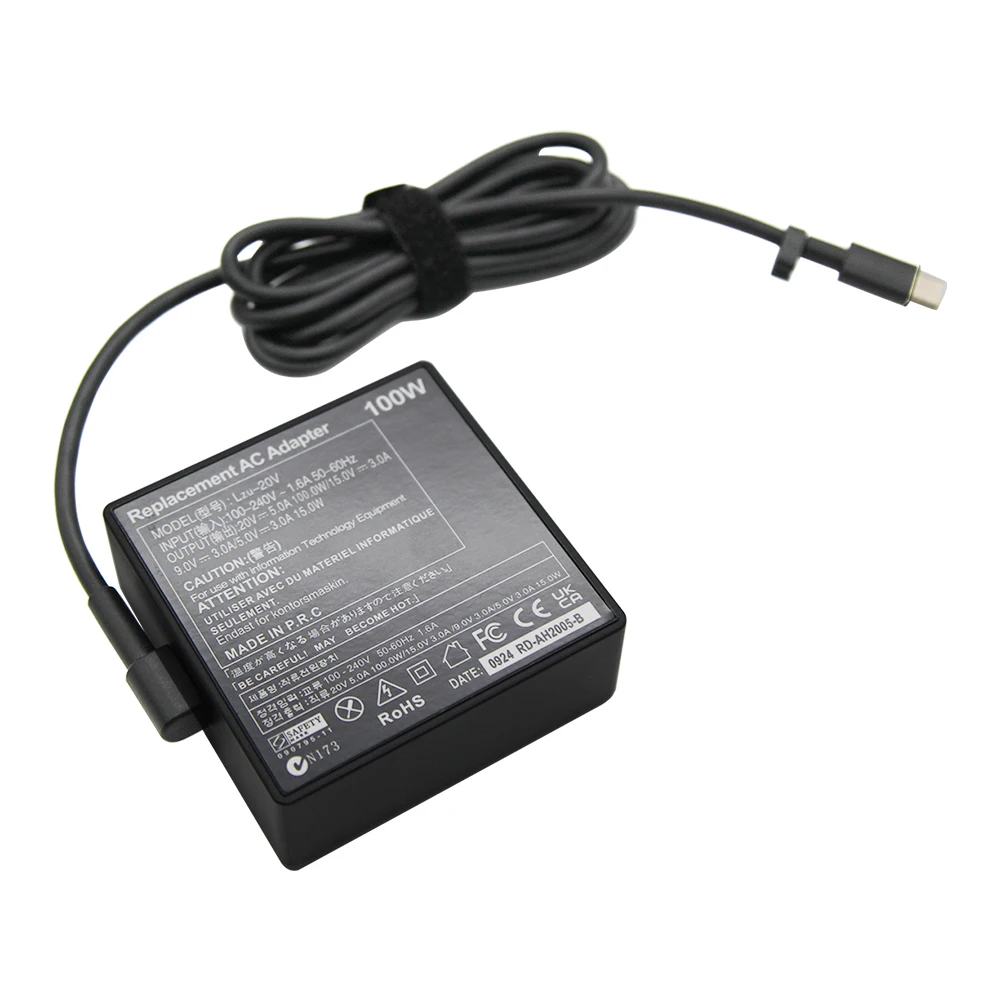 A20-100P1A Laptop Charger for ASUS ROG Zephyrus 100W 20V 5A Type-C Adapter GV301QH G533QM GA401QE GA401QM GA503QM GA551QS GX703H