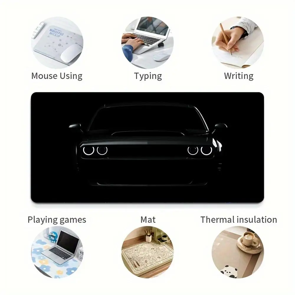 Cool Black car Mouse Pad Large MousePad XXL mouse Gaming Rubber Lock monitor phone Desk keyboard Mat Computer Gamers work office