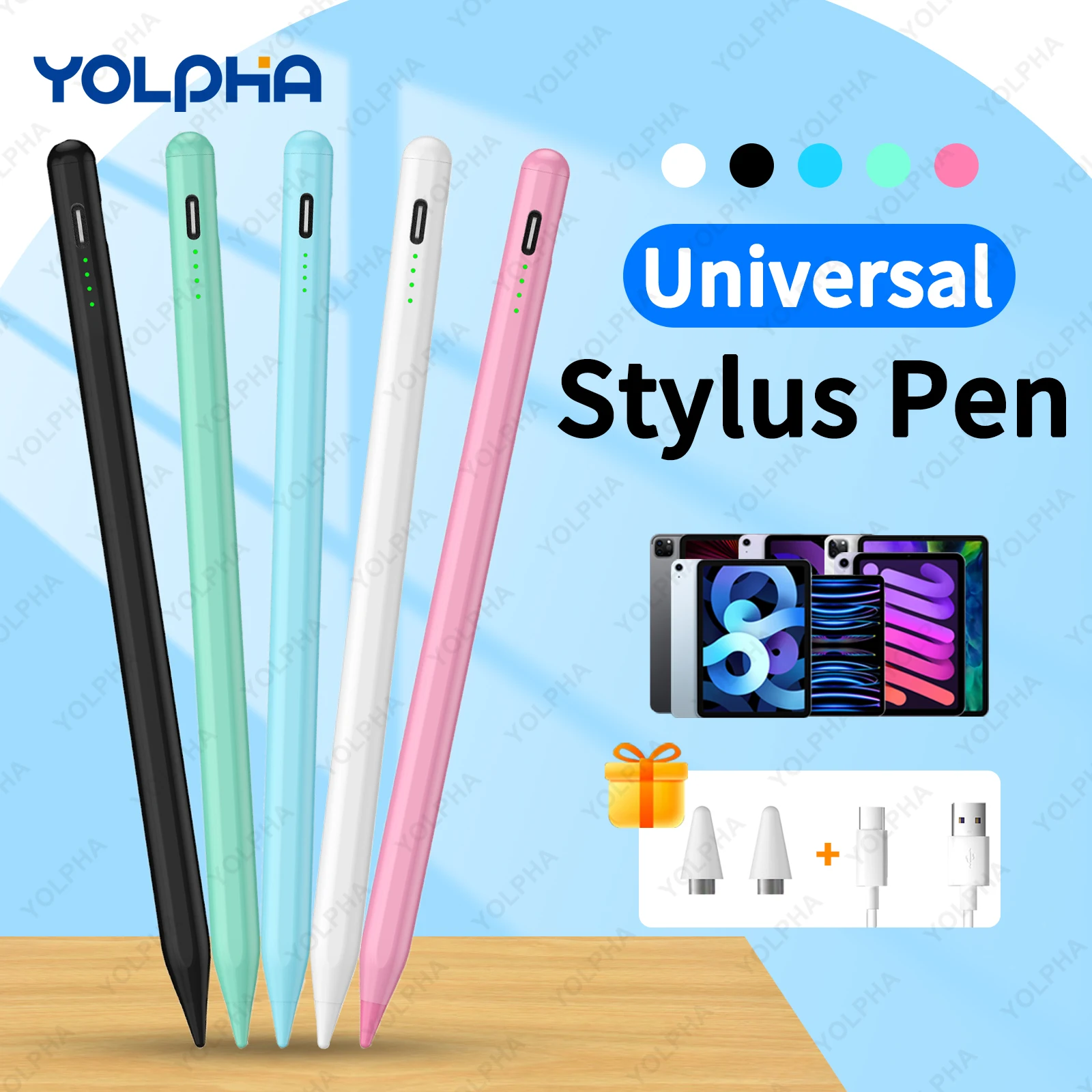 Universal Stylus Pen For iPad IOS Tablet Mobile Phone Tablet pen for iPad Apple Pencil 1 2 Touch Pen For Samsung Huawei Phone