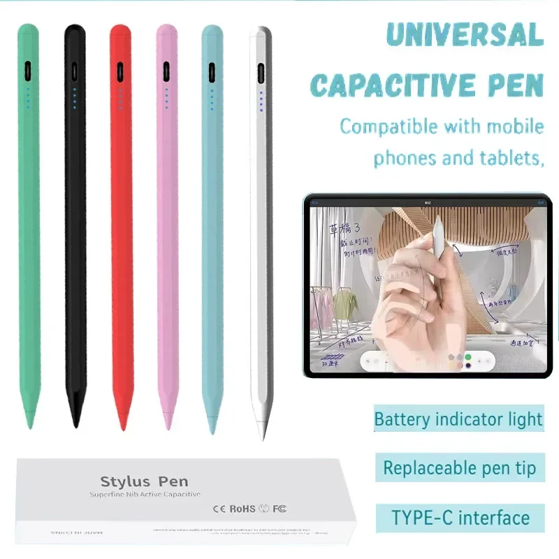 2025 Universal Stylus Pen For Android Windows IOS Mobile Phone/Tablet Capacitive Touchscreen Pen For Samsung Huawei Apple Xiaomi