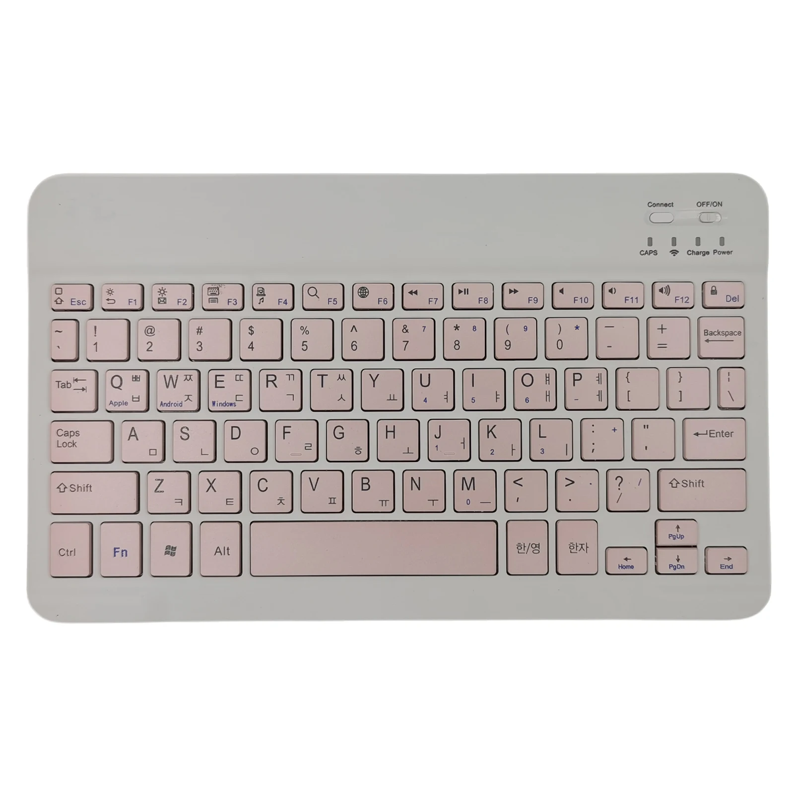 10 inch Portable Mini Wireless Bluetooth Spanish Russian Korean Keyboard For iPad XiaoXin Pad Tablet Laptop IOS Android Phone