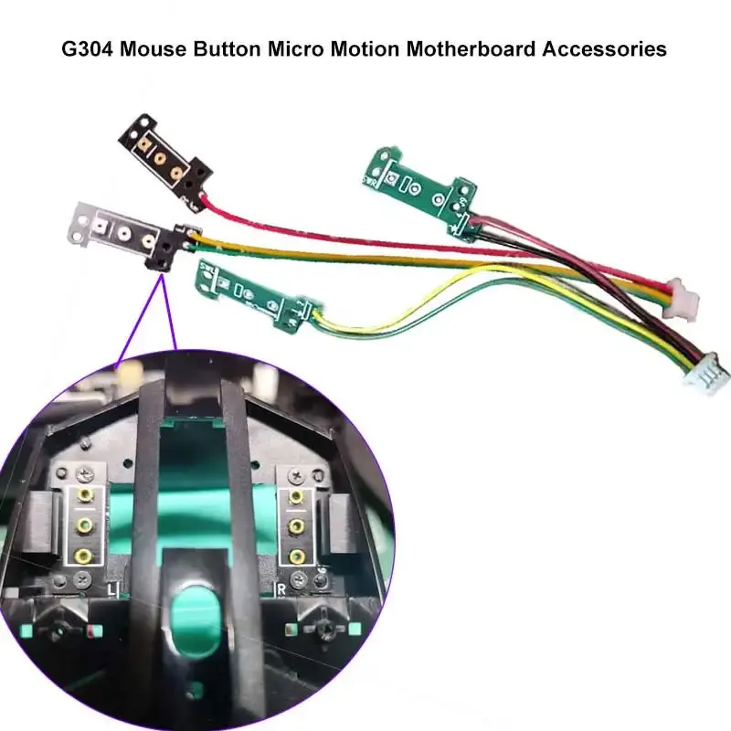 Compatible G304 G305 Wireless gaming mouse micro switch circuit board assembly left and right button small board repair Parts