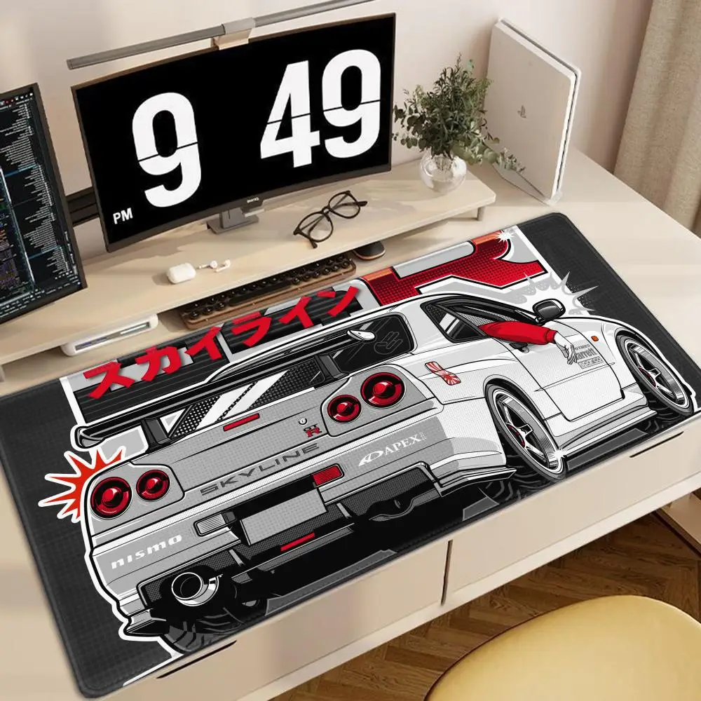 Racing GTR Sports Car Mousepad Cartoon Lockedge Large Gaming Mouse Pad Computer Gamer Keyboard Mouse Mat Desk For PC Desk Pad