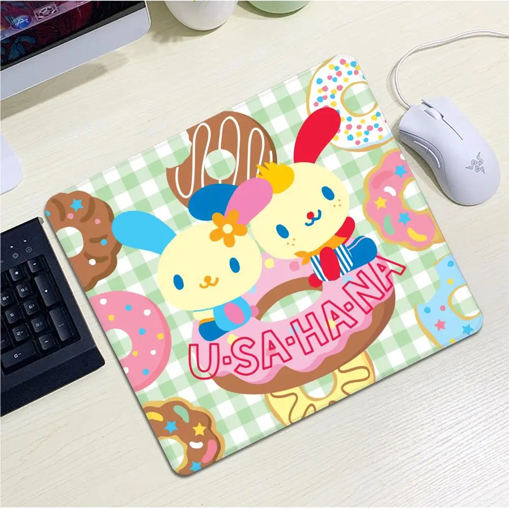 Small Desk Mat USAHANA Cute Mouse Pad Anime Game Mats Mousepad Company Gamer Girl Gaming Laptop Computer Accessories