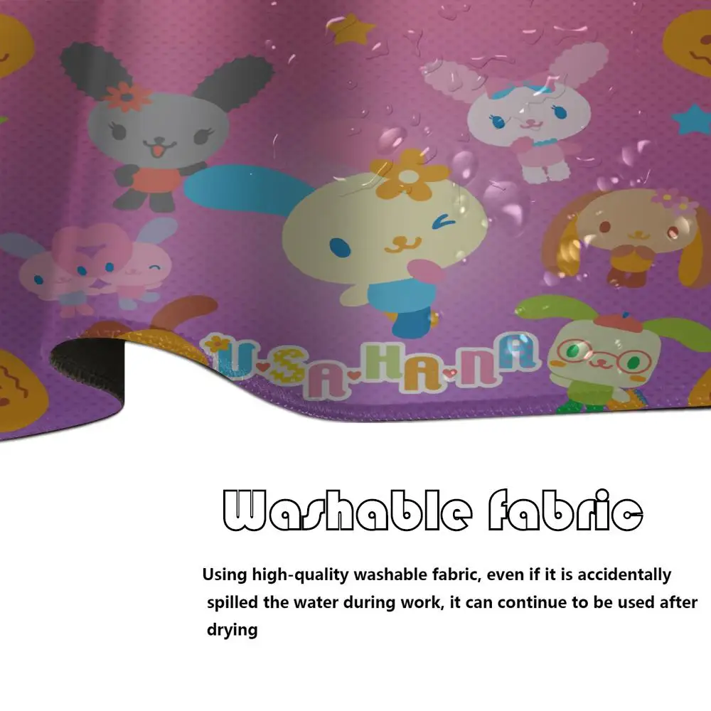 Small Desk Mat USAHANA Cute Mouse Pad Anime Game Mats Mousepad Company Gamer Girl Gaming Laptop Computer Accessories