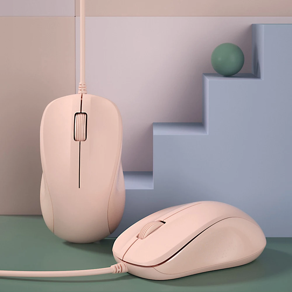 Wire Gaming Mouse Ergonomic 3 Keys Mice Games USB 1200DPI for Xiaomi Huawei Laptop Computer Notebook PC Gamer Pink Magic Mouse