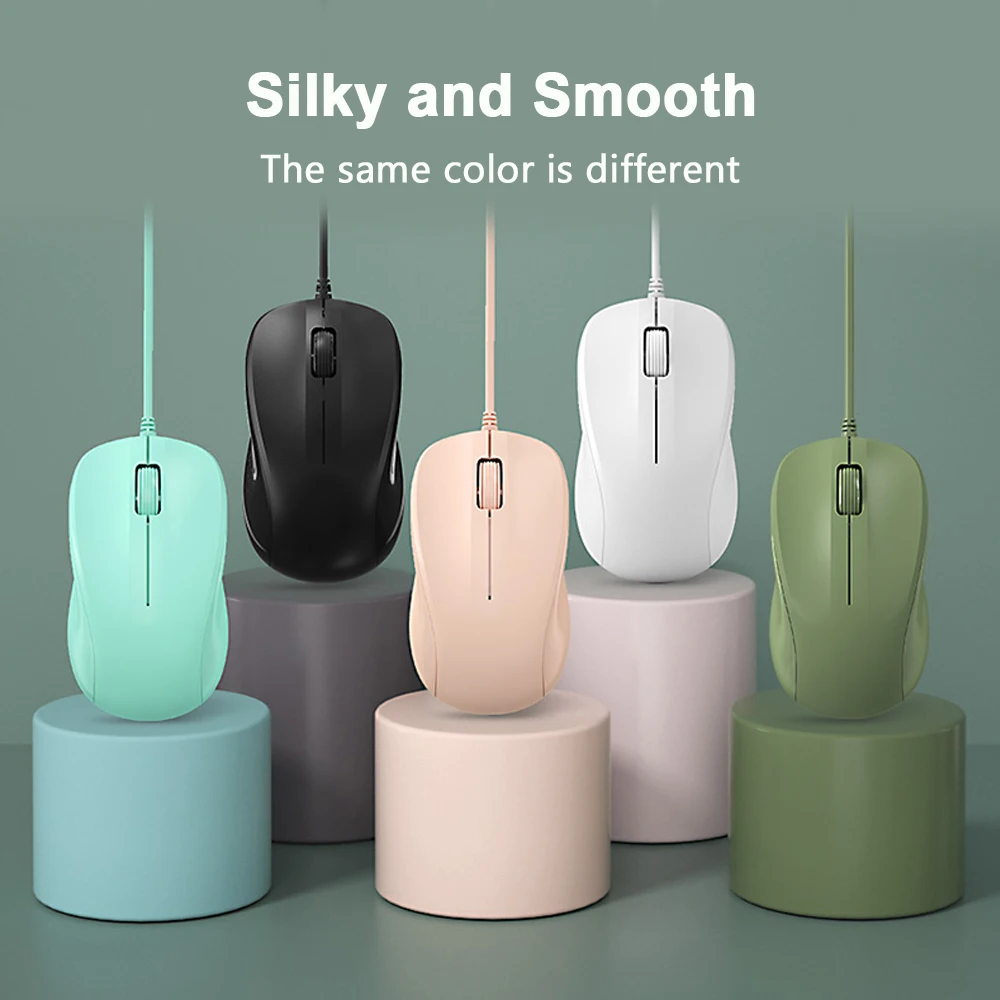 Wire Gaming Mouse Ergonomic 3 Keys Mice Games USB 1200DPI for Xiaomi Huawei Laptop Computer Notebook PC Gamer Pink Magic Mouse
