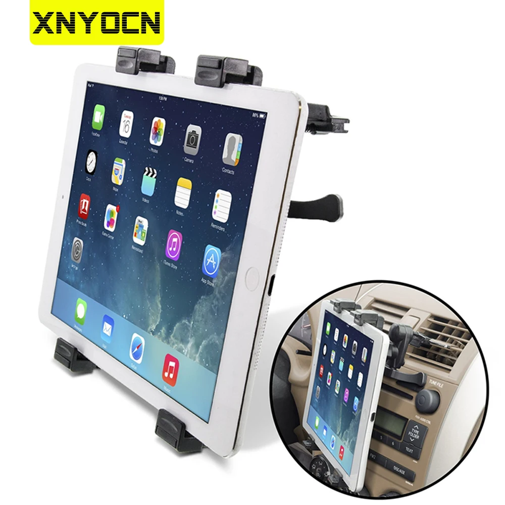 Xnyocn Tablet Holder 7-11 Inch Universal Adjustable Car Air Vent Mount Stand Bracket For iPad Air/Mini Samsung Xiaomi Tablets
