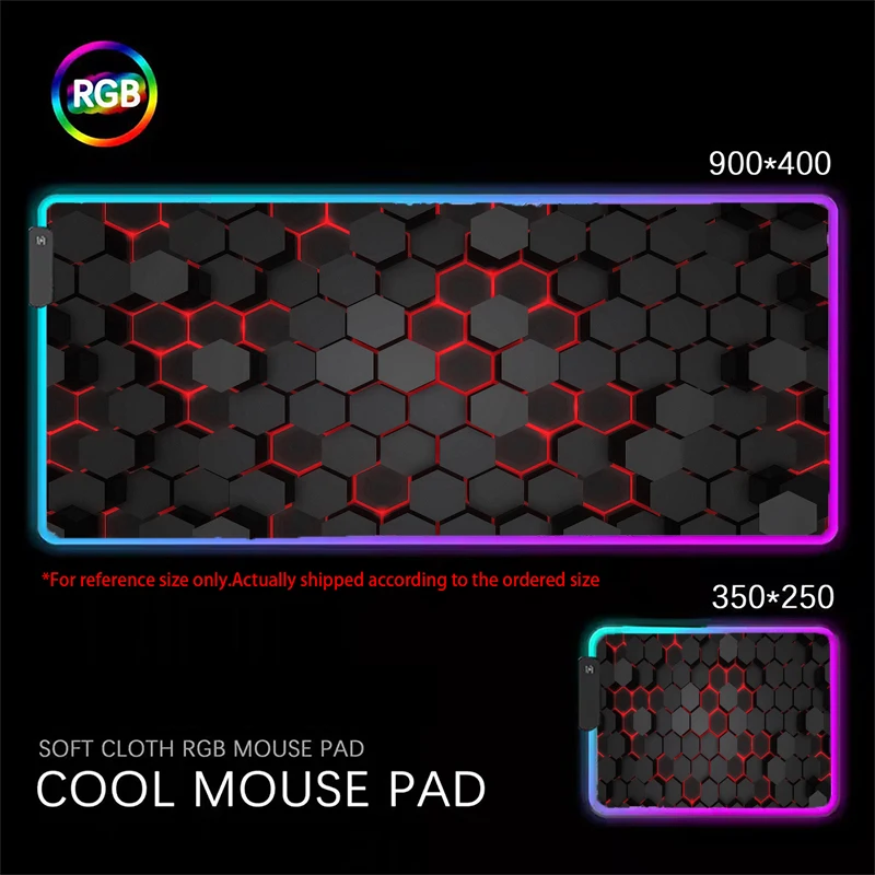 Electric Current Mouse Pad Rgb Backlit Republic of Gamers Mouse Mat Pc Accessories Led Mouse Pads Gaming Play Mats Extended Pad