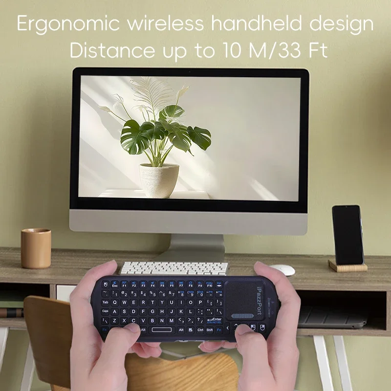 Wireless Mini  Keyboard  Bluetooth 2.4g with Touchpad Mouse Combo for Android /PC/Tablet/PS4/Raspberry Pi 3/HTPC