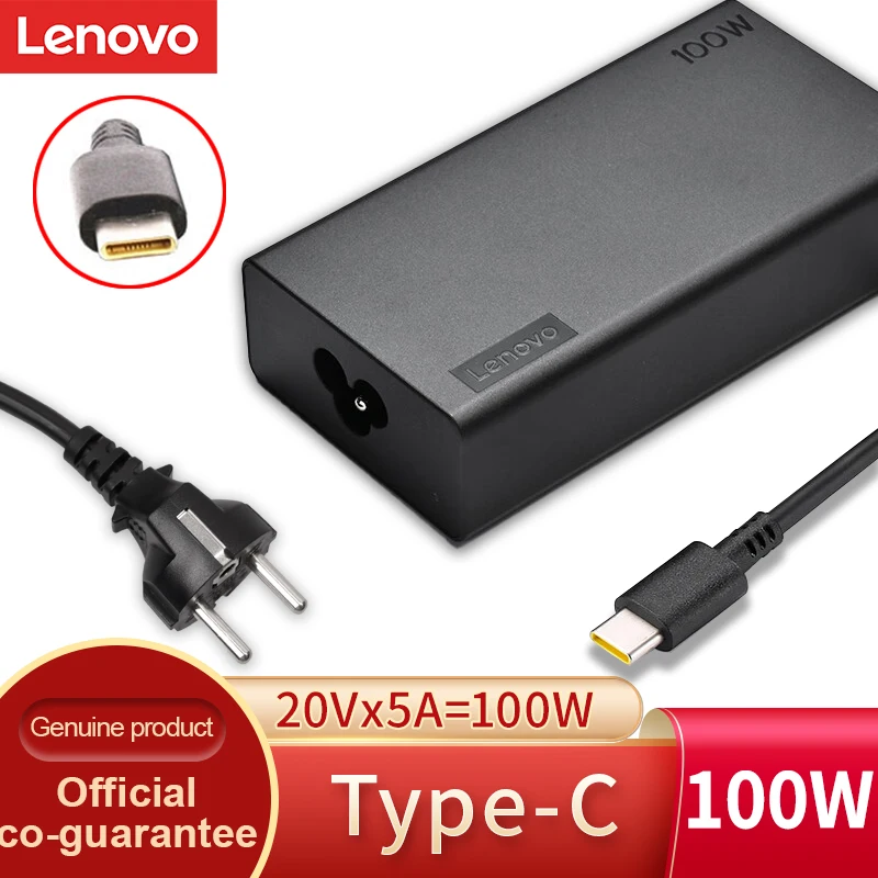 Lenovo ThinkPad original PD charger 100w Type-C laptop power supply 16+P adapter Thunderbolt USB-C power cord universal 20V5A