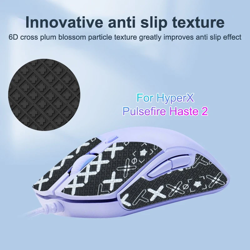 Ultra-Thin Anti-Slip Gaming Grip Tape For HyperX Pulsefire Haste 2 Wired Mouse – Premium PC Desktop Gamer Accessory