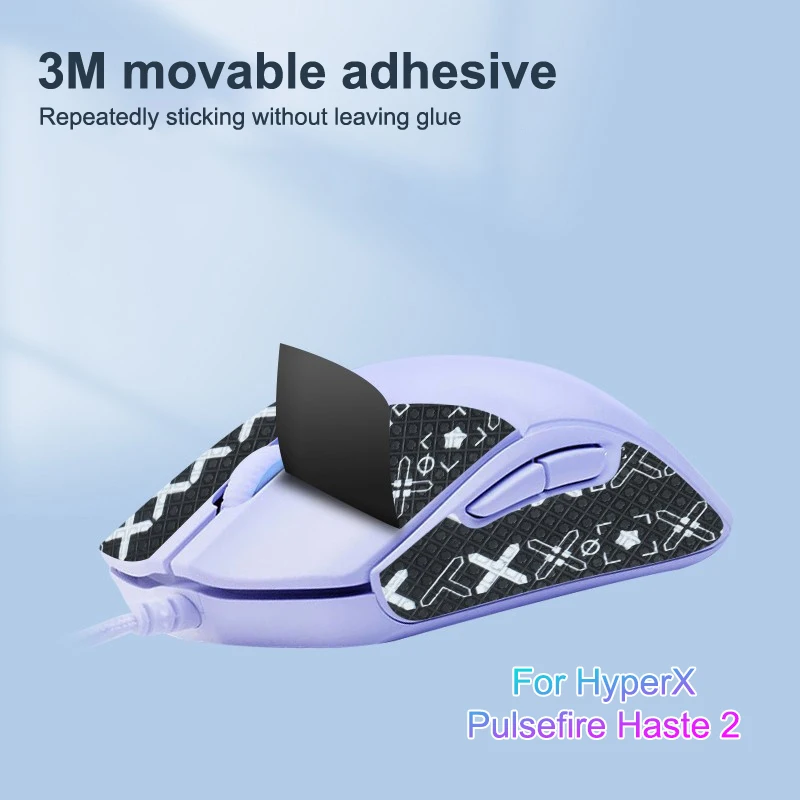 Ultra-Thin Anti-Slip Gaming Grip Tape For HyperX Pulsefire Haste 2 Wired Mouse – Premium PC Desktop Gamer Accessory