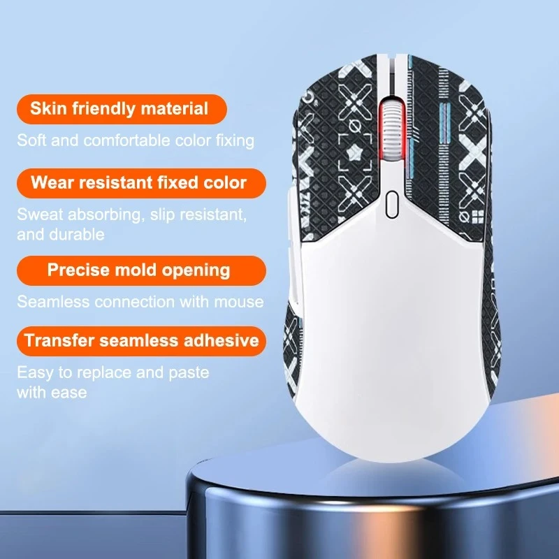 Ultra-Thin Anti-Slip Gaming Grip Tape For HyperX Pulsefire Haste 2 Wired Mouse – Premium PC Desktop Gamer Accessory