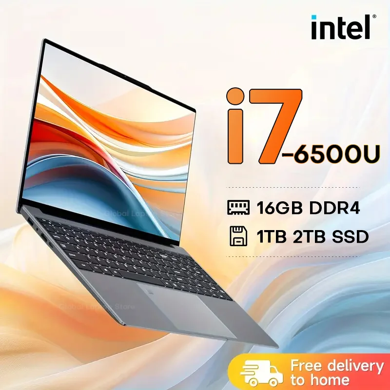 Xiaman 15.6 Inch Intel Core I7 6500U Windows 11 Laptop Computer 16Gb Ram 512Gb 1Tb Ssd Portable Notebook Pc Gamer Gaming Laptops