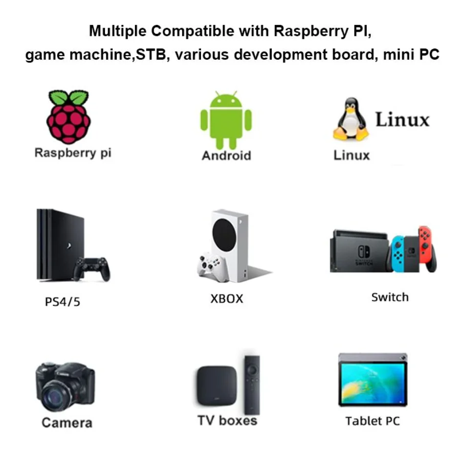 7 inch 1920x1080 IPS LCD Display Wisecoco Full HD Touch Screen For Raspberry Pi Gaming Console PC TV Box Camera Mobile Phone