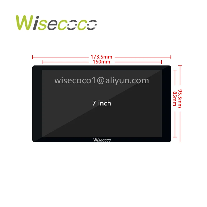 7 inch 1920x1080 IPS LCD Display Wisecoco Full HD Touch Screen For Raspberry Pi Gaming Console PC TV Box Camera Mobile Phone