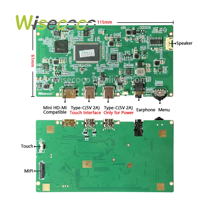 7 inch 1920x1080 IPS LCD Display Wisecoco Full HD Touch Screen For Raspberry Pi Gaming Console PC TV Box Camera Mobile Phone