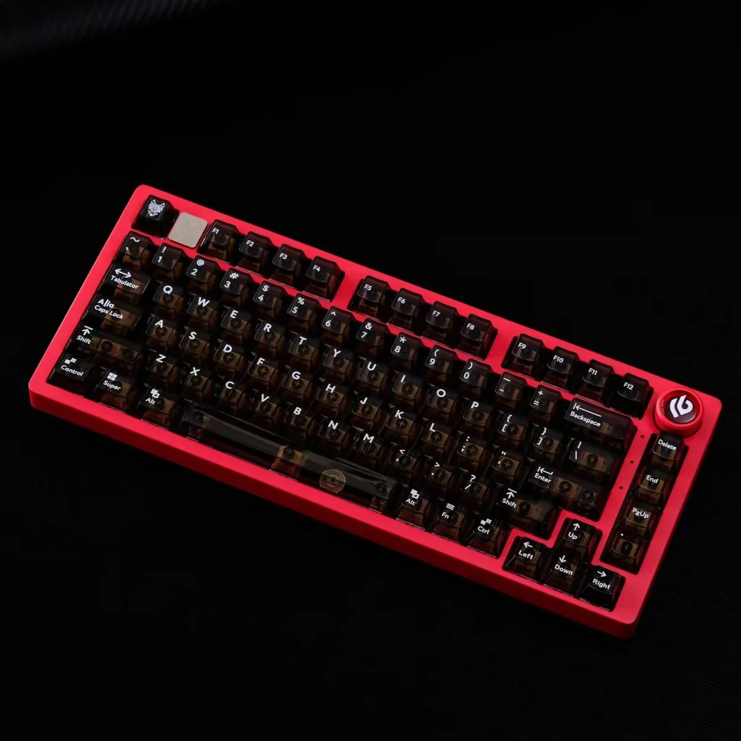 Black Transparent Cherry Keycaps PC 114 Keys for 60/84/98/108 Mechanical Keyboards