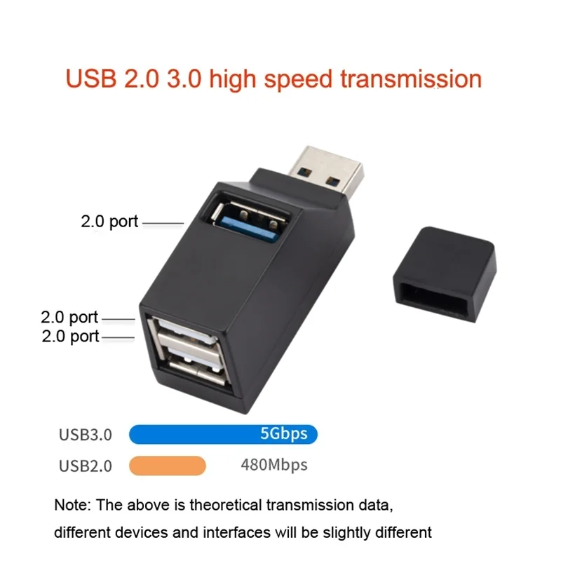 USB 3.0 Extender Car Splitter Multi Port USB 2.0 Laptop Office Multi Function Reading USB Disk Charging Adapter PC Accessories