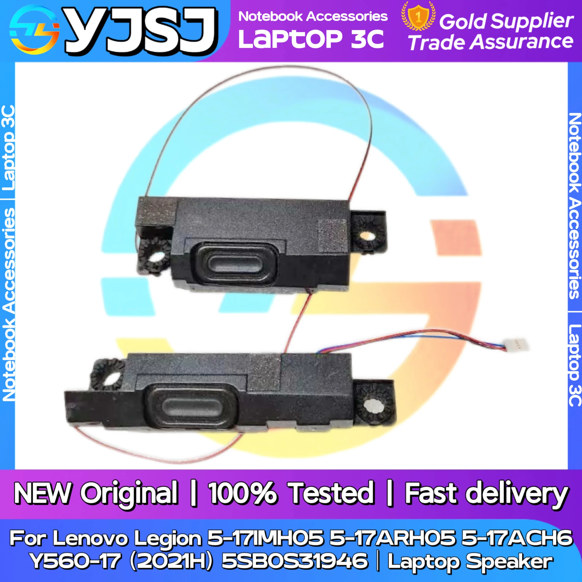 New Original Laptop Notebook Speaker For Lenovo Legion 5-17IMH05 5-17ARH05 5-17ACH6 Y560-17 （2021H） 5SB0S31946 Built in horn