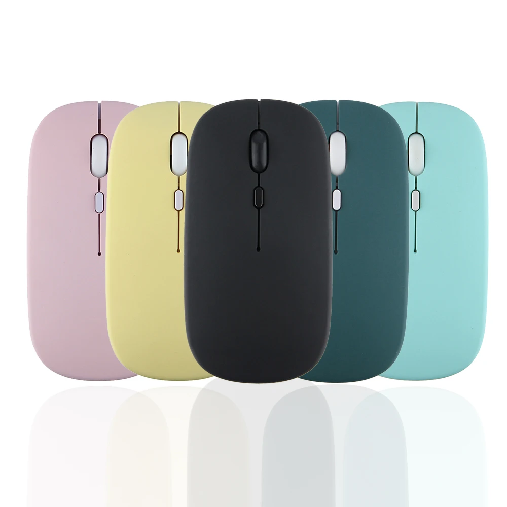 Wireless Mouse Computer Rechargeable Bluetooth Mouse Blues Noiseless Silent Mouse For Ipad Samsung Huawei Android Windows Tablet