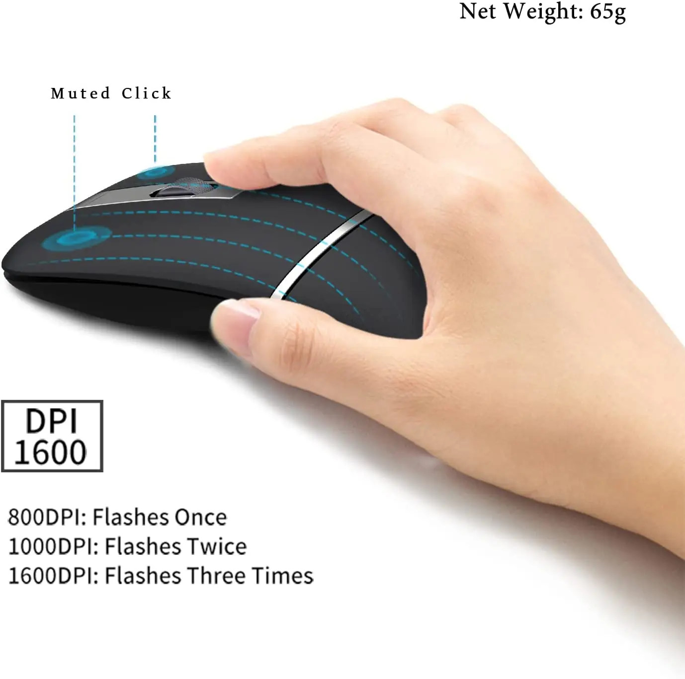 Wireless Bluetooth Arc Mouse Computer Rechargeable Silent for Travel Cordless Laptop Folding Ultra Slim Win11 Mac Tablet Macbook