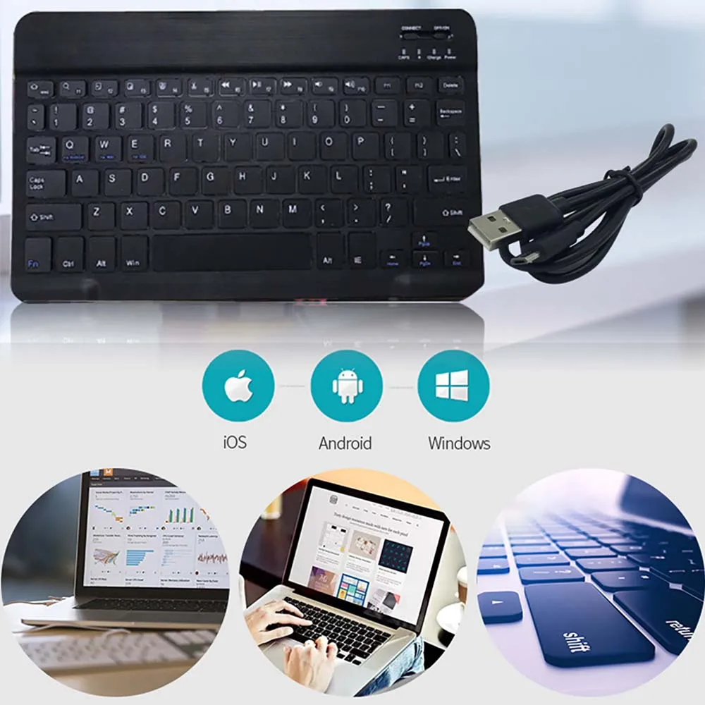 Wireless Bluetooth Keyboard for Samsung Galaxy Tab S 10.5"/Tab S2 9.7"/Tab S3 9.7"/Tab S4 10.5"/Tab S5e 10.5"/Tab S6 T865 Tablet