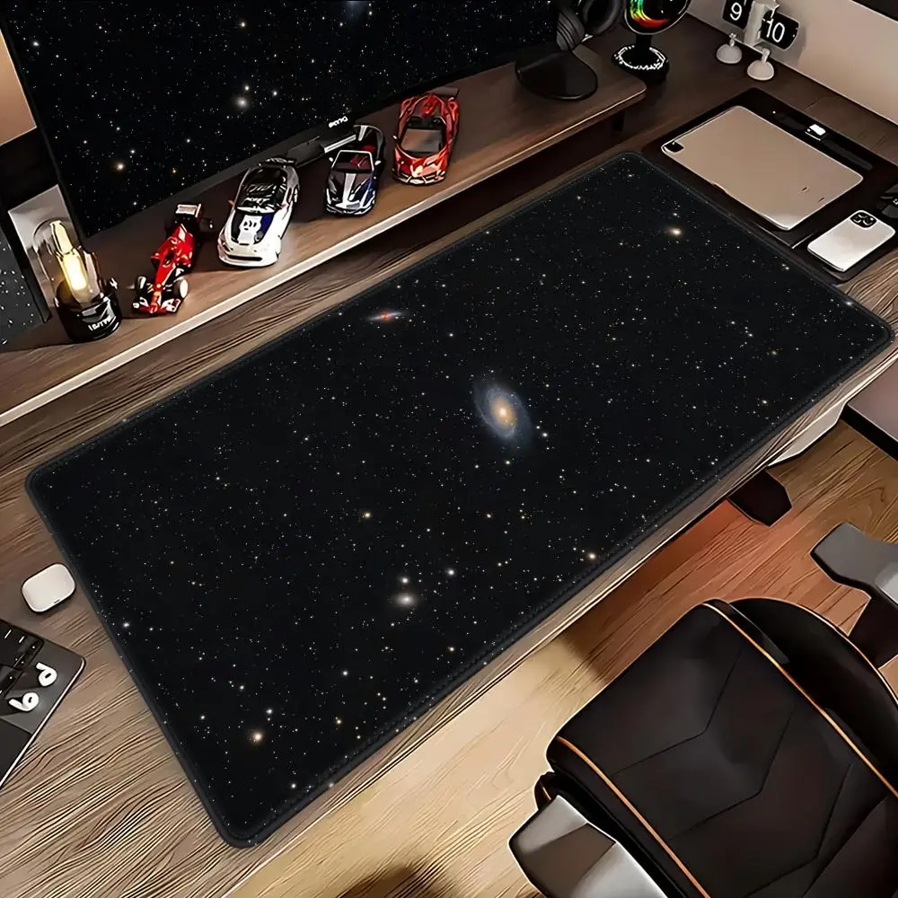 Deep Space Galaxy Mouse Pad, Cosmic Astronomy Desk Mat Cute HD Desk Pad Extended Gaming Keyboard Mats Large XXL Gamer Mousepad