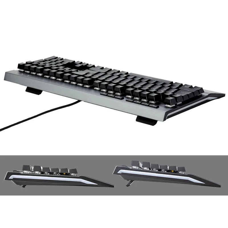 HEXGEARS GK739 Hot Swappable design Keyboard Gaming Kailh box Switch Mechanical Keyboard with White Blue backlit waterproof