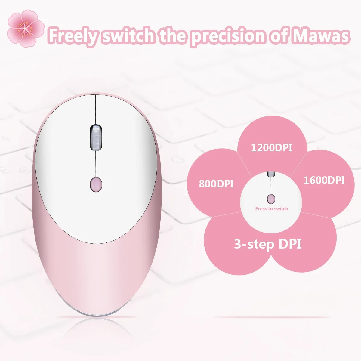 Tri-Mode 2.4G+Bluetooth 3.0/5.0 Wireless Mouse Rechargeable Silent Click Ergonomic Mice For Laptop Computer Office Home Business
